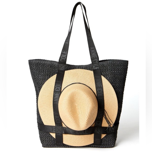 ANNE COLE Tote Bag with Hat - Picture 1 of 4